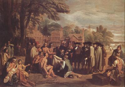 Benjamin West William Penn's Treaty with the Indians (nn03) china oil painting image